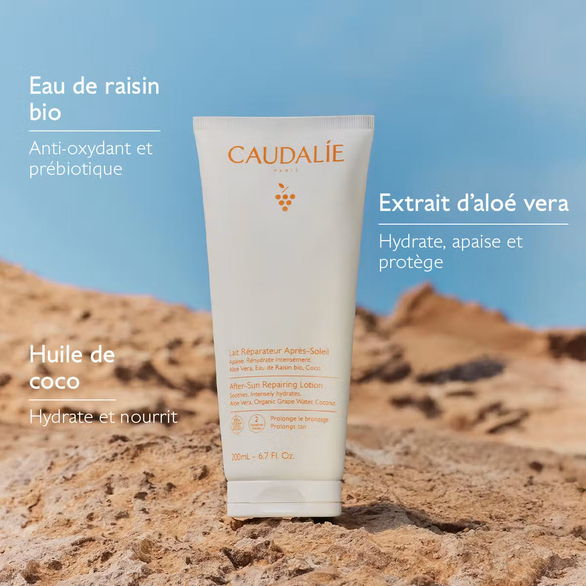 CAUDALIE LAIT REPARATEUR APRES-SOLEIL 200ML