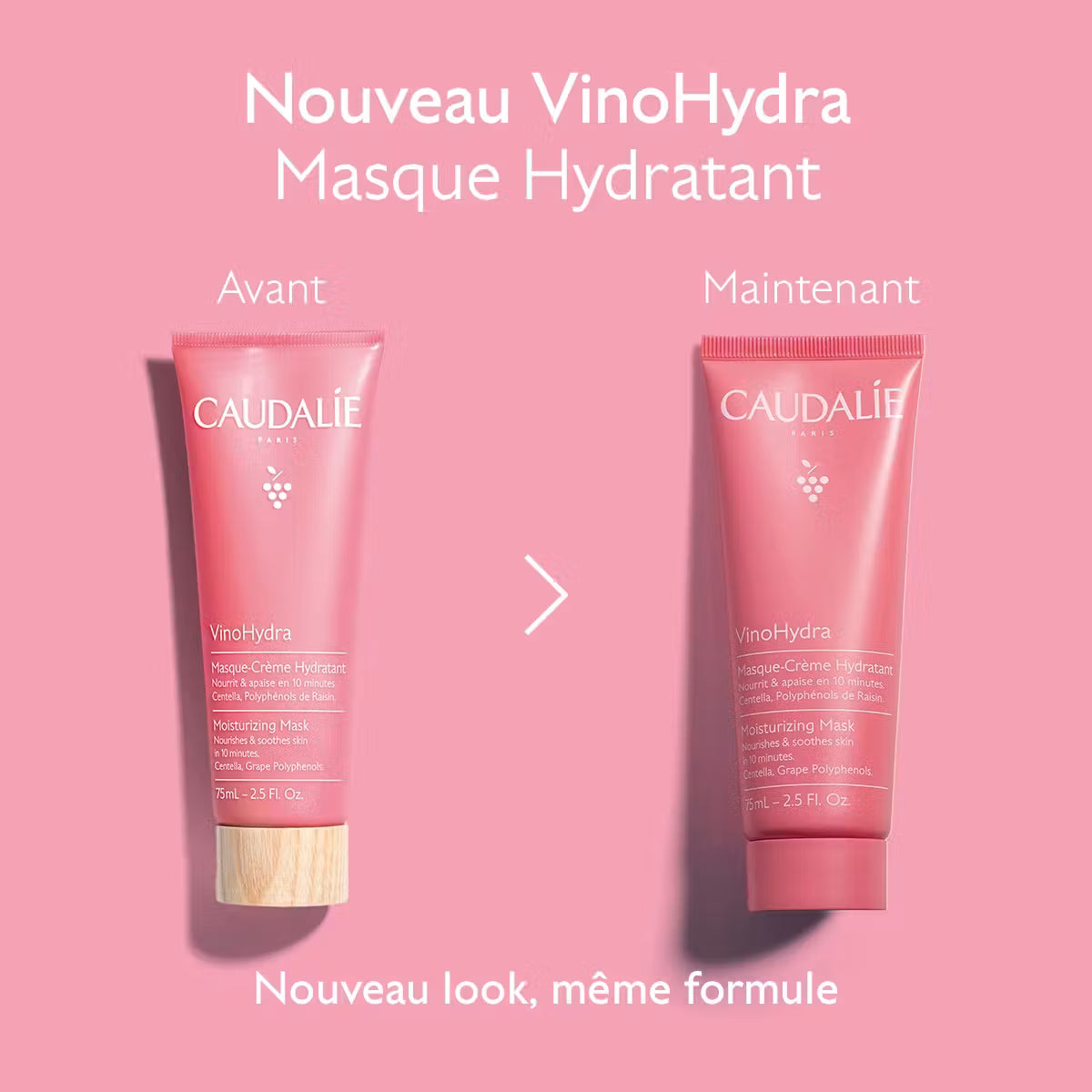 CAUDALIE VINOHYDRA MASQUE CREME HYDRATANT 75ML
