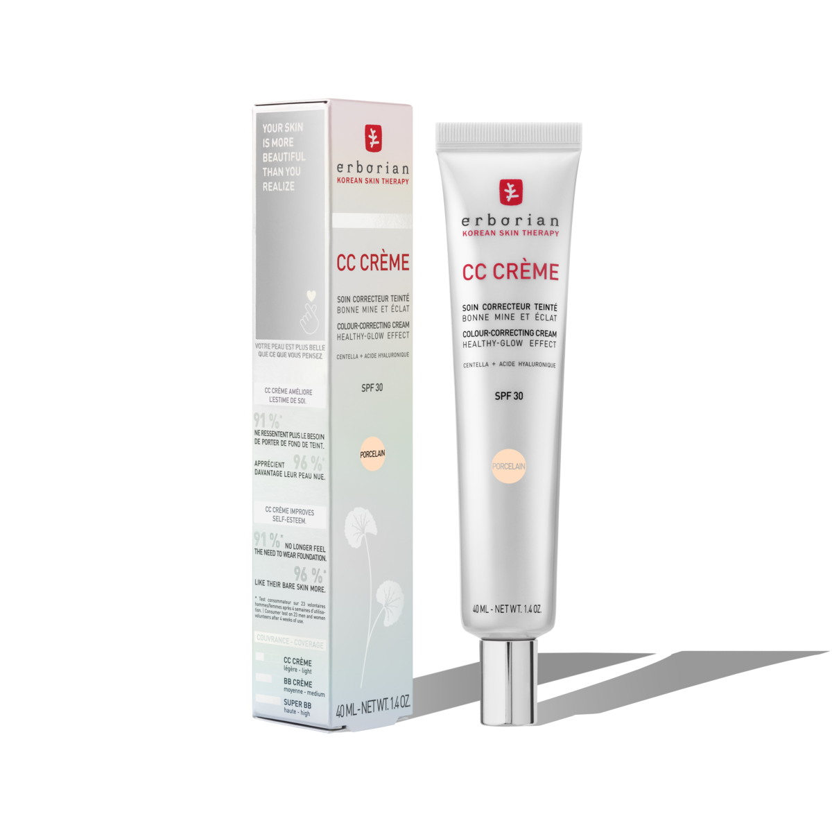 ERBORIAN CC CREME PORCELAIN SPF30 40ML