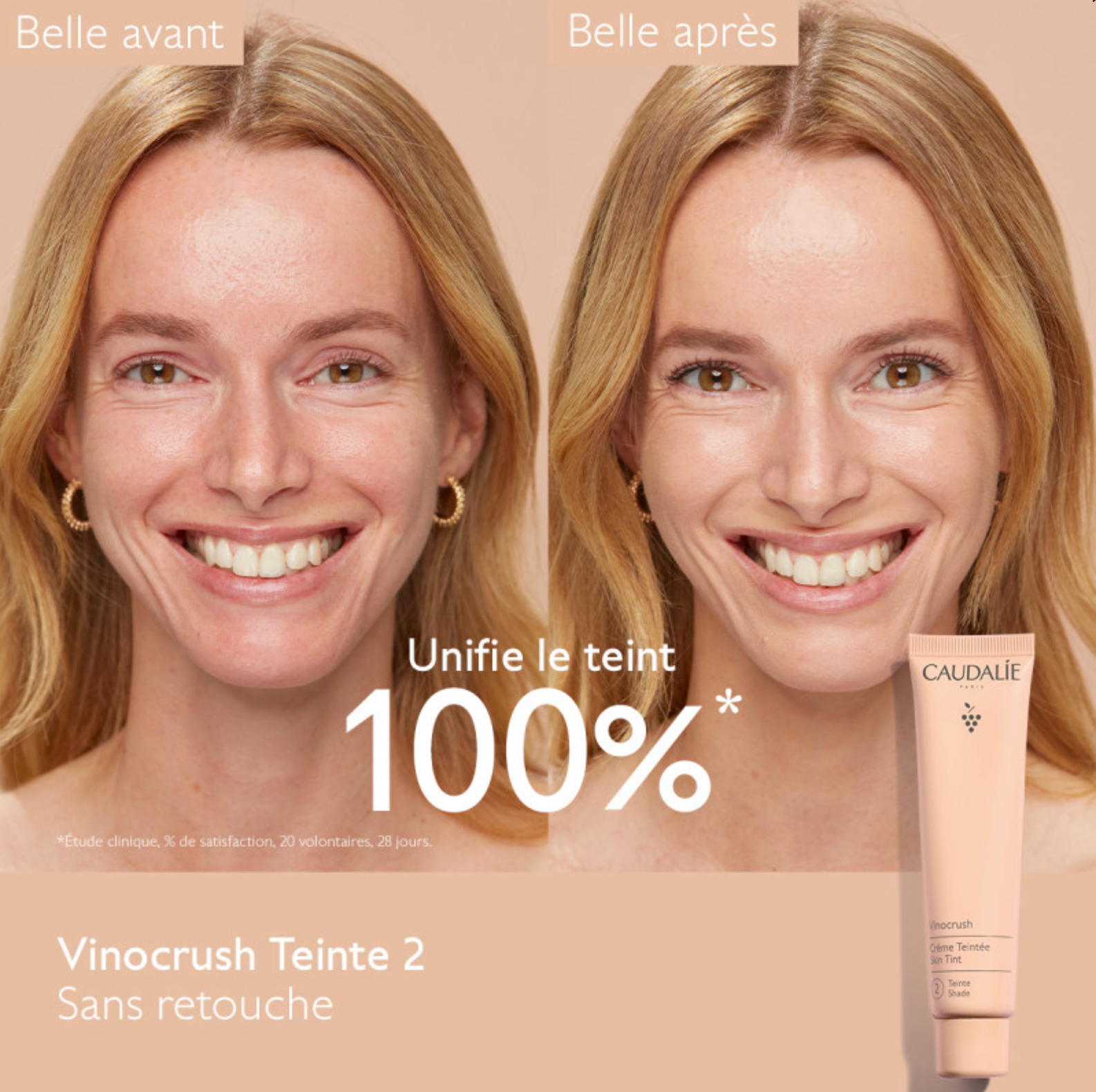 CAUDALIE CREME TEINTEE VINOCRUSH N°3 30ML