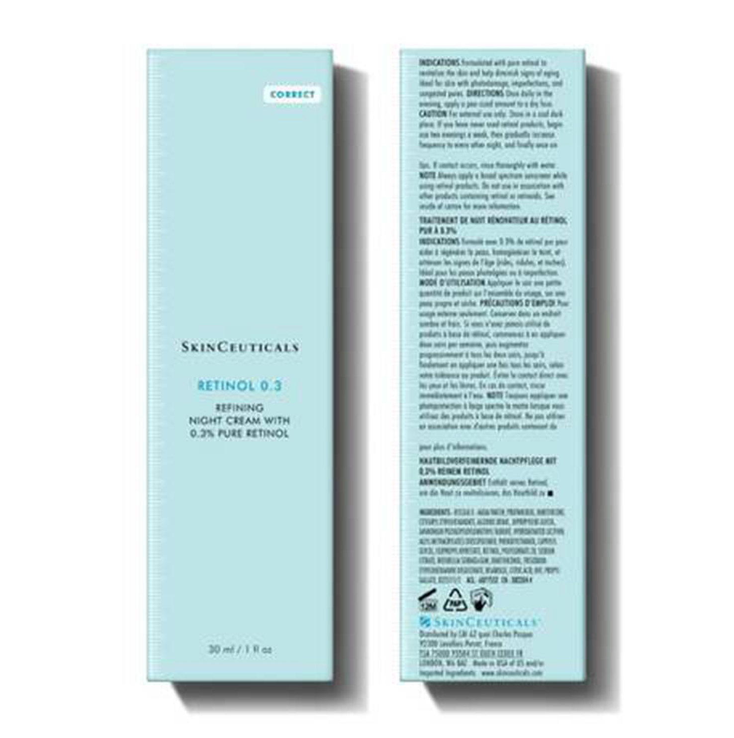 SKINCEUTICALS RETINOL 0.3 CREME DE NUIT 30ML