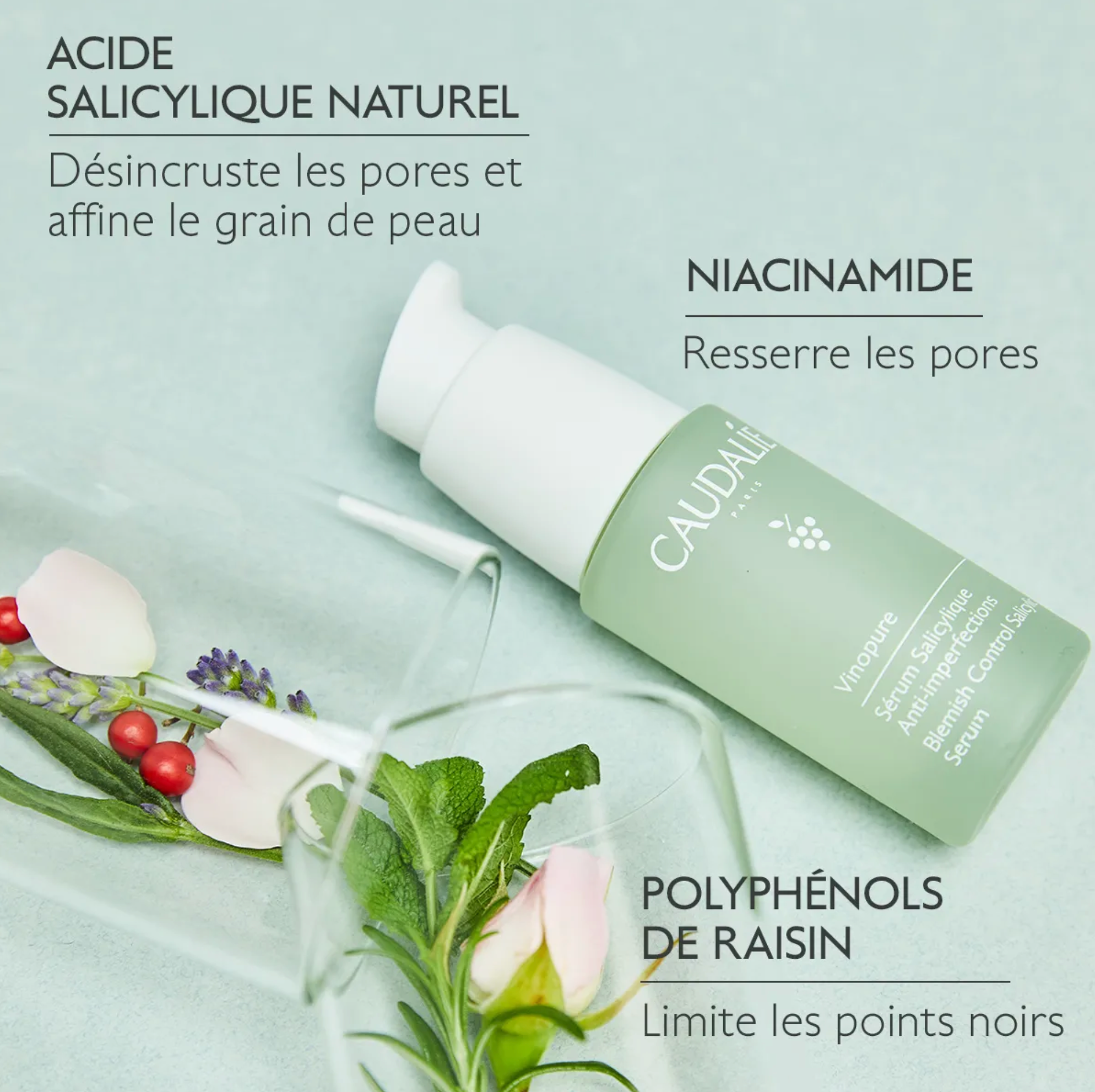 CAUDALIE VINOPURE SERUM SALICYLIQUE ANTIIMPERFECTIONS 30ML