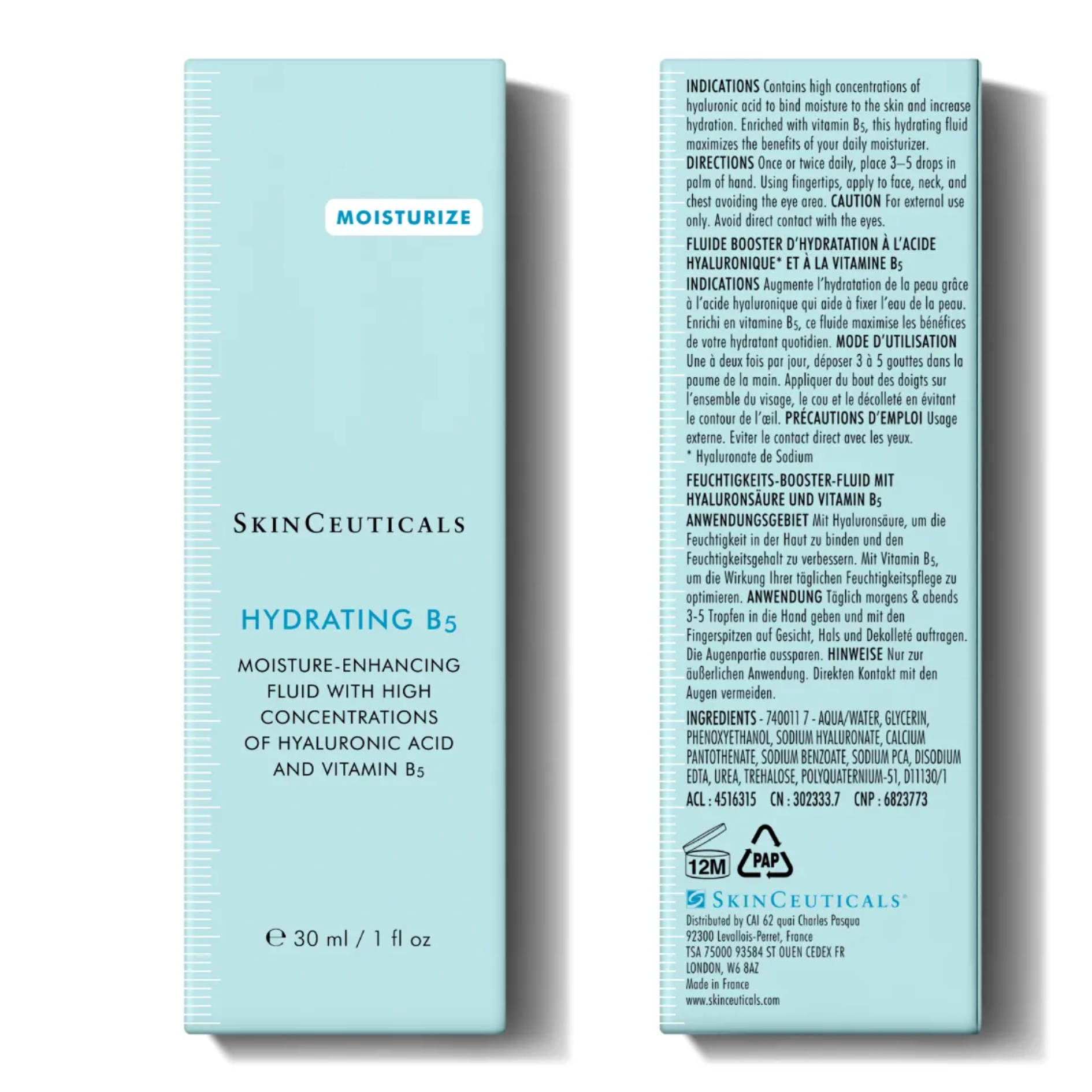 SKINCEUTICALS HYDRATING B5 FLUIDE GEL 30ML
