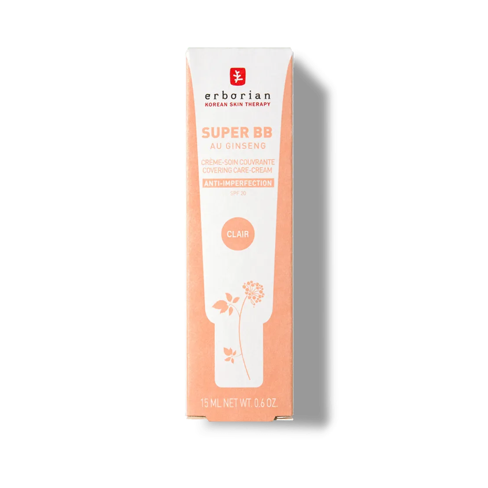 ERBORIAN SUPER BB CREME SOIN COUVRAN CLAIR 15ML