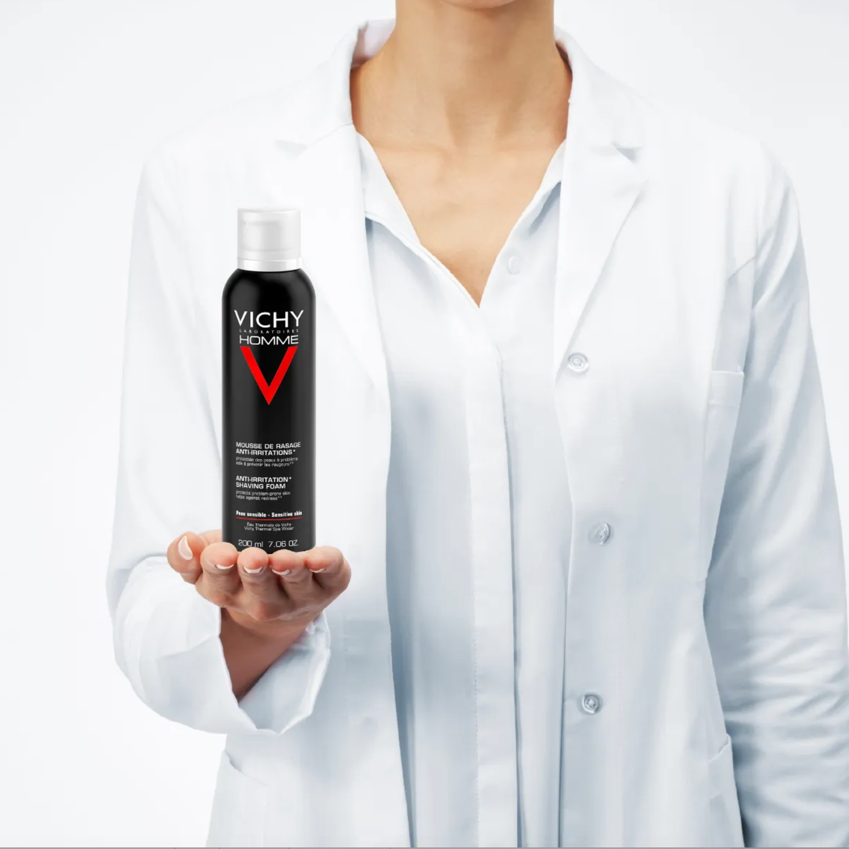 VICHY HOMME MOUSSE A RASER PEAUX SENSIBLES 200ML