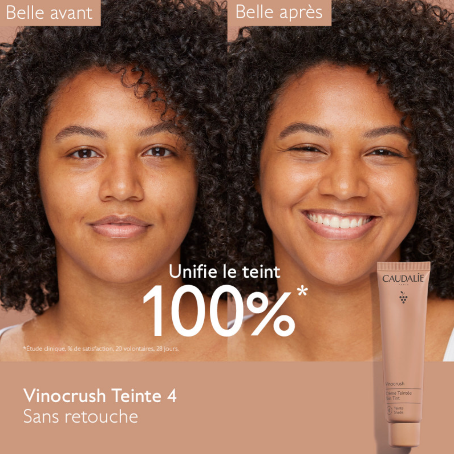 CAUDALIE CREME TEINTEE VINOCRUSH N°4 30ML
