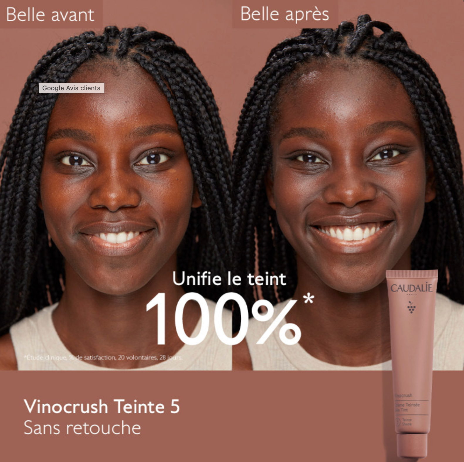 CAUDALIE CREME TEINTEE VINOCRUSH N°5 30ML