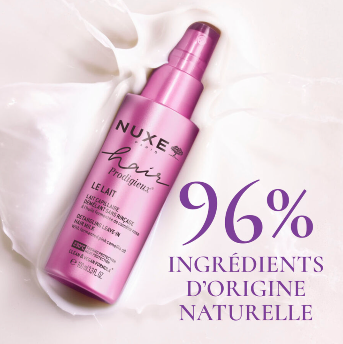 NUXE HAIR PRODIGIEUX LAIT DEMELANT SANS RINCAGE 100ML