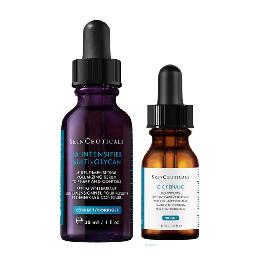 SKINCEUTICALS COFFRET H.A. Intensifier Multi-Glycan Sérum Volumisant Multidimensionnel 30 ml + CE Ferulic Sérum Antioxydant Anti-Rides 15 ml