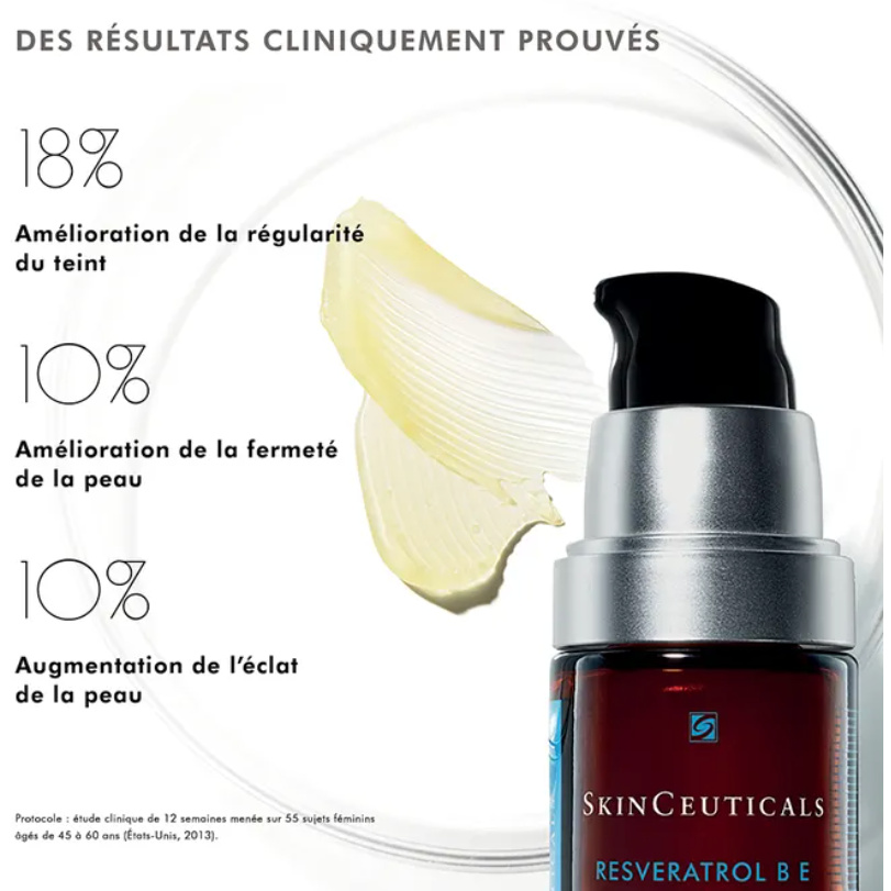 SKINCEUTICALS RESVERATROL B E CONCENTRE ANTIOXYDANT DE NUIT 30ML