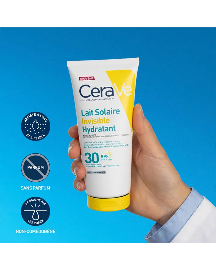 CERAVE LAIT SOLAIRE INVISIBLE HYDRATANT SPF30 177ML