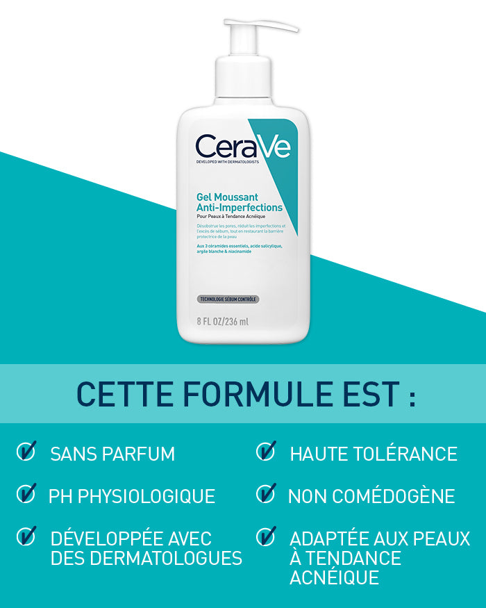 CERAVE GEL MOUSSANT ANTI-IMPERFECTIONS 473ML