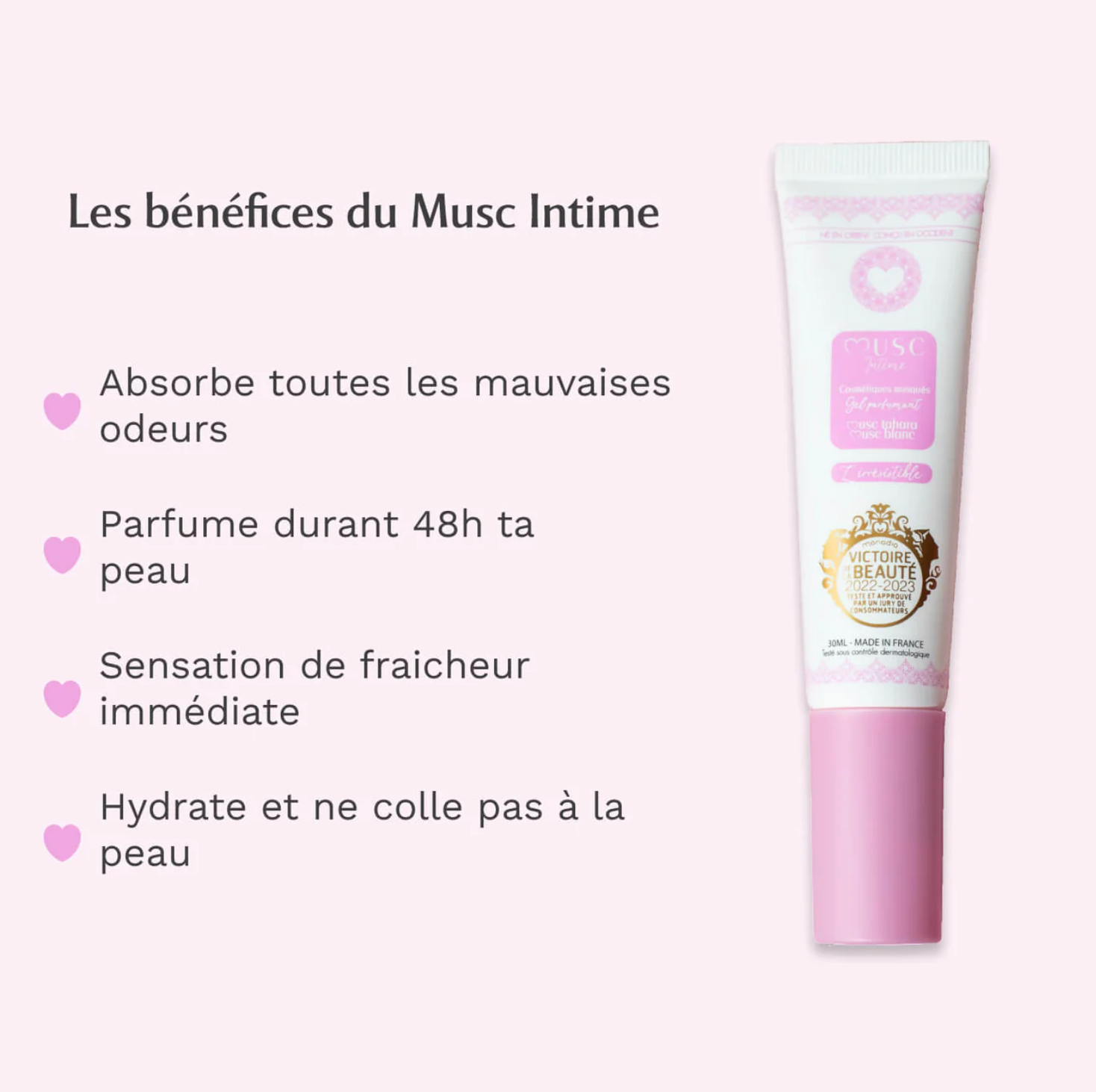 MUSC INTIME GEL PARFUM MUSC BLANC 30G