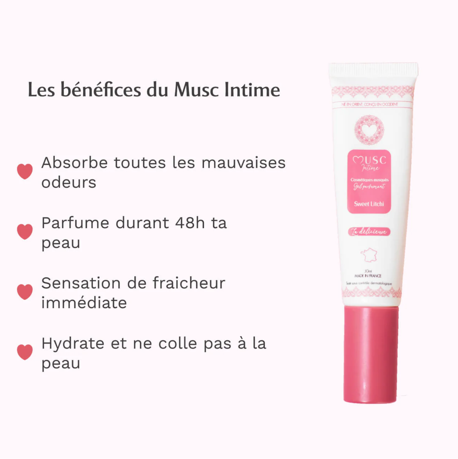 MUSC INTIME GEL PARFUM SWEET LITCHI 30G
