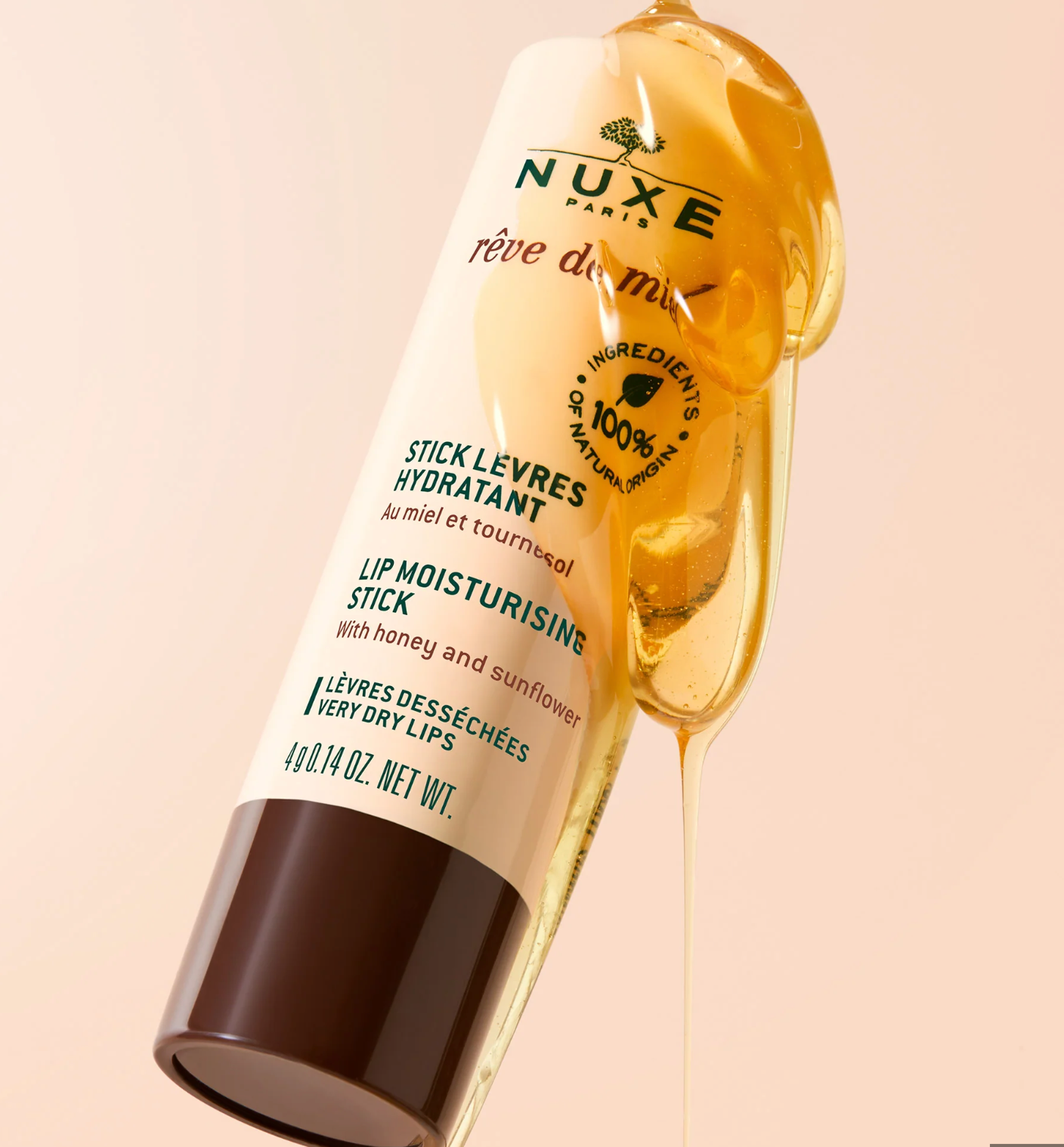 NUXE REVE DE MIEL STICK LEVRES HYDRATANT 4G X2