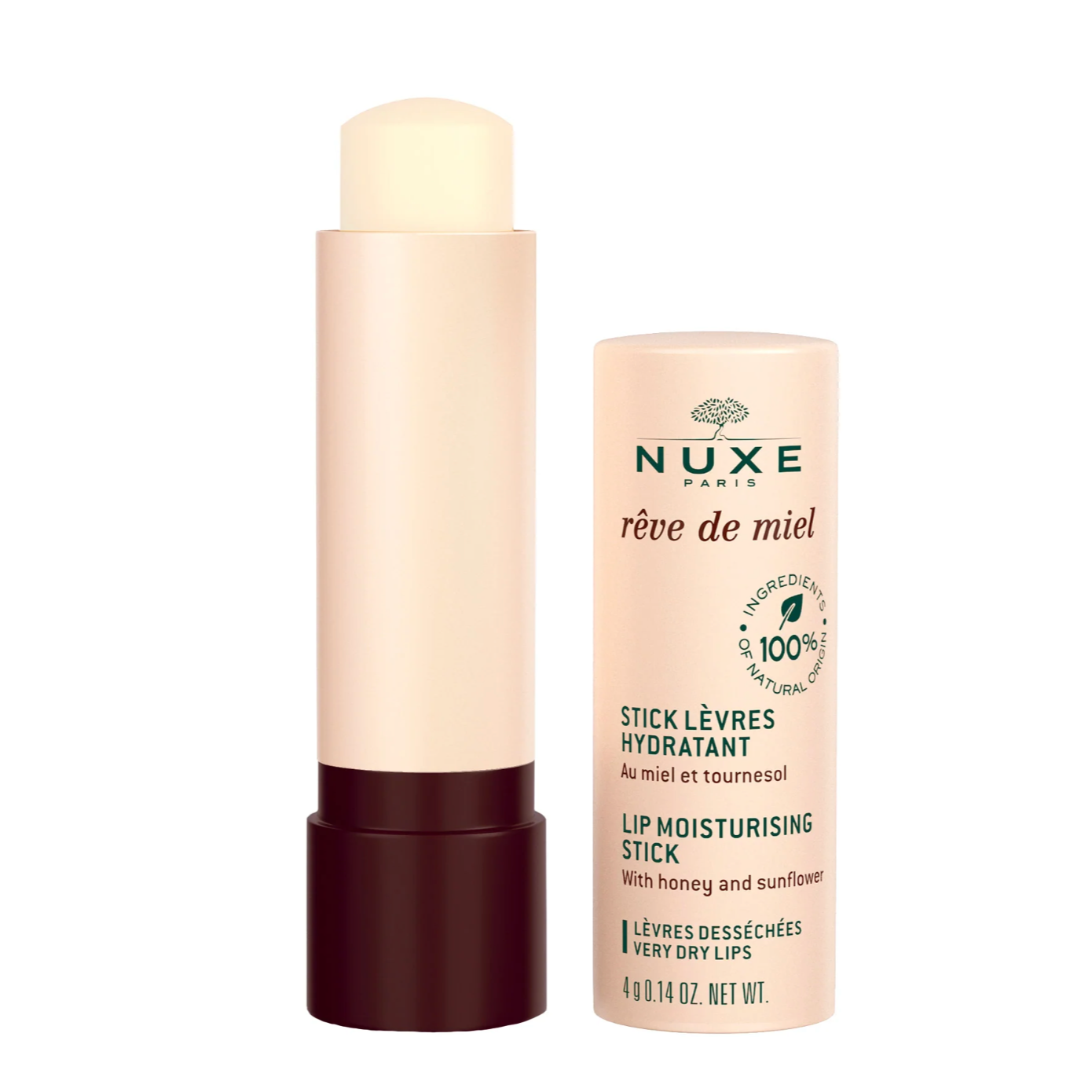 NUXE REVE DE MIEL STICK LEVRES HYDRATANT 4G X2