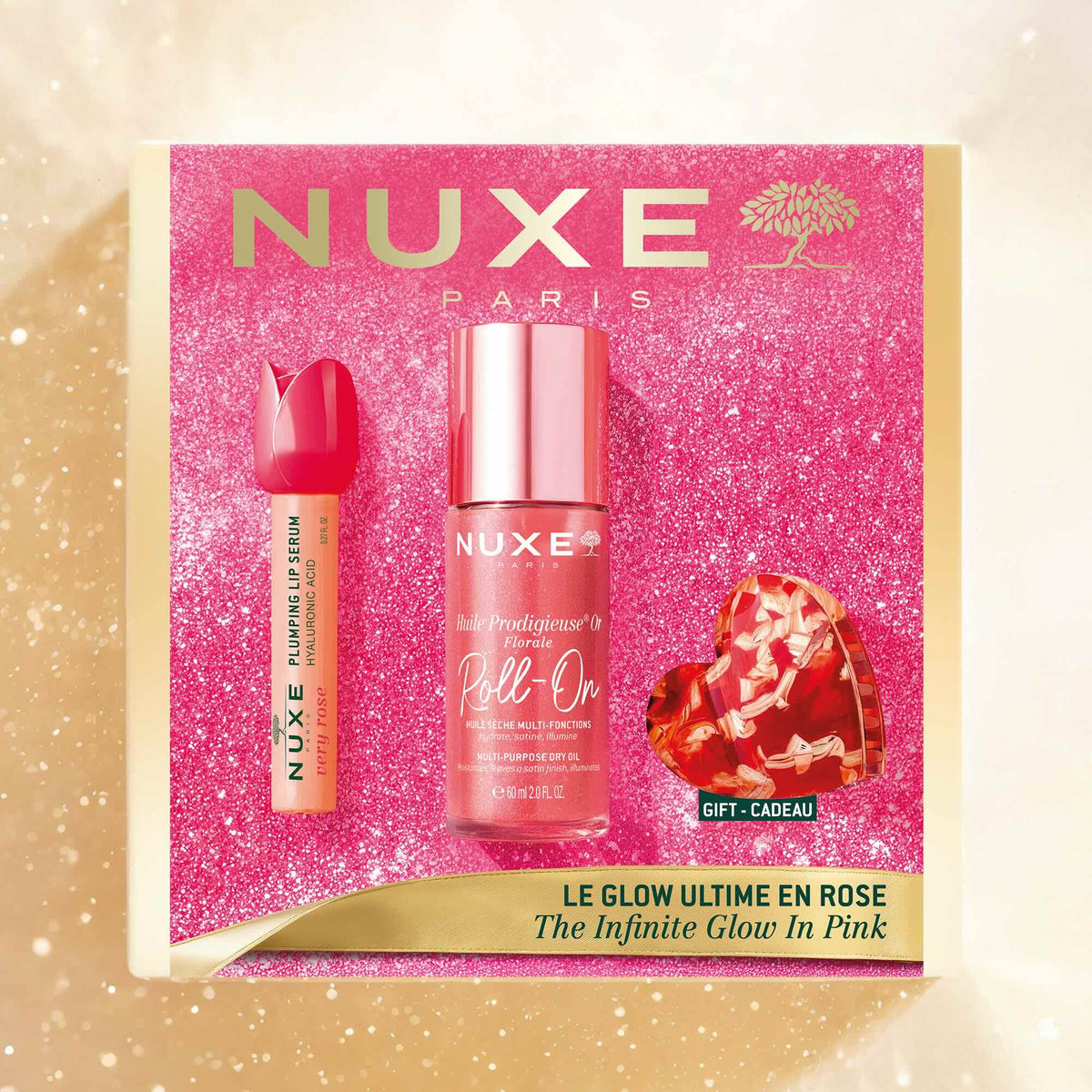 NUXE COFFRET NOEL LE GLOW ULTIME EN ROSE