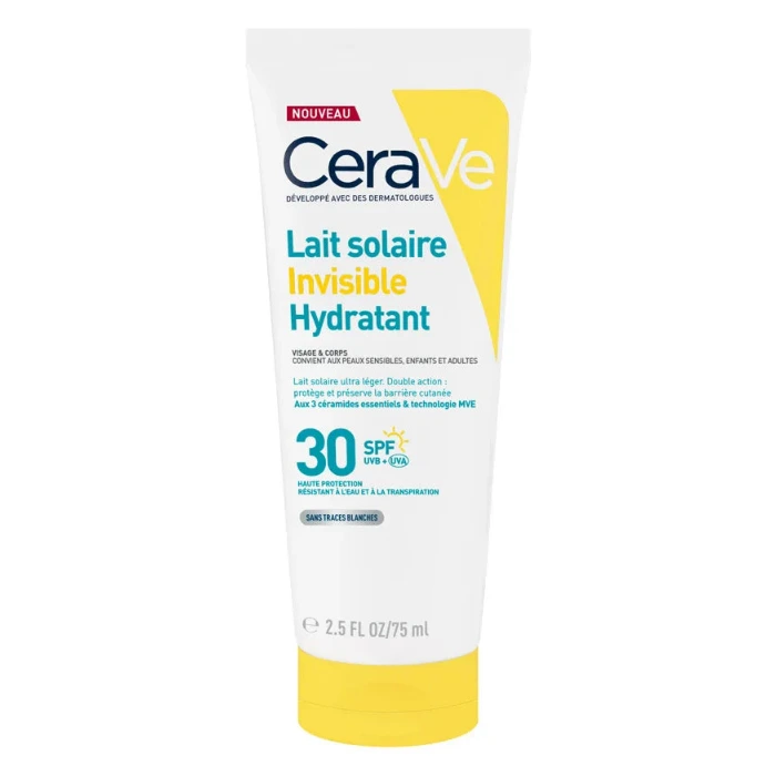 CERAVE LAIT SOLAIRE INVISIBLE HYDRATANT SPF30 177ML