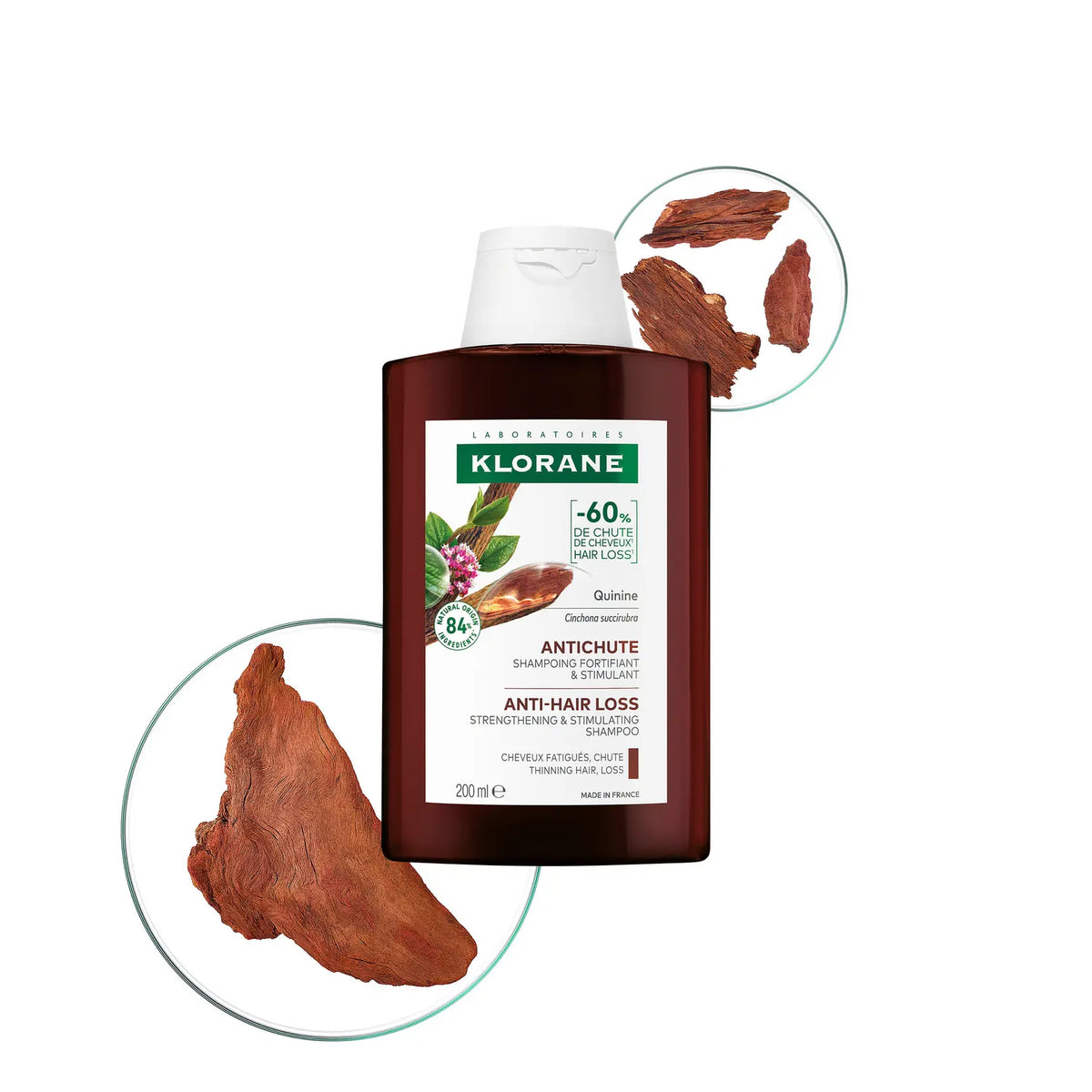 KLORANE ANTICHUTE SHAMPOING FORTIFIANT & STIMULANT QUININE 200ML