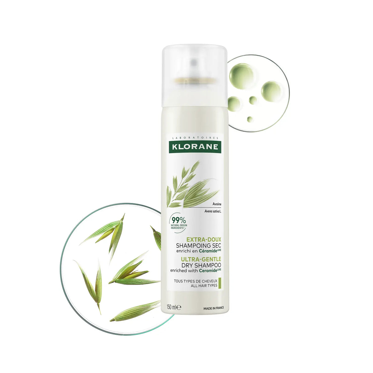 KLORANE SHAMPOING SEC AVOINE 150ML