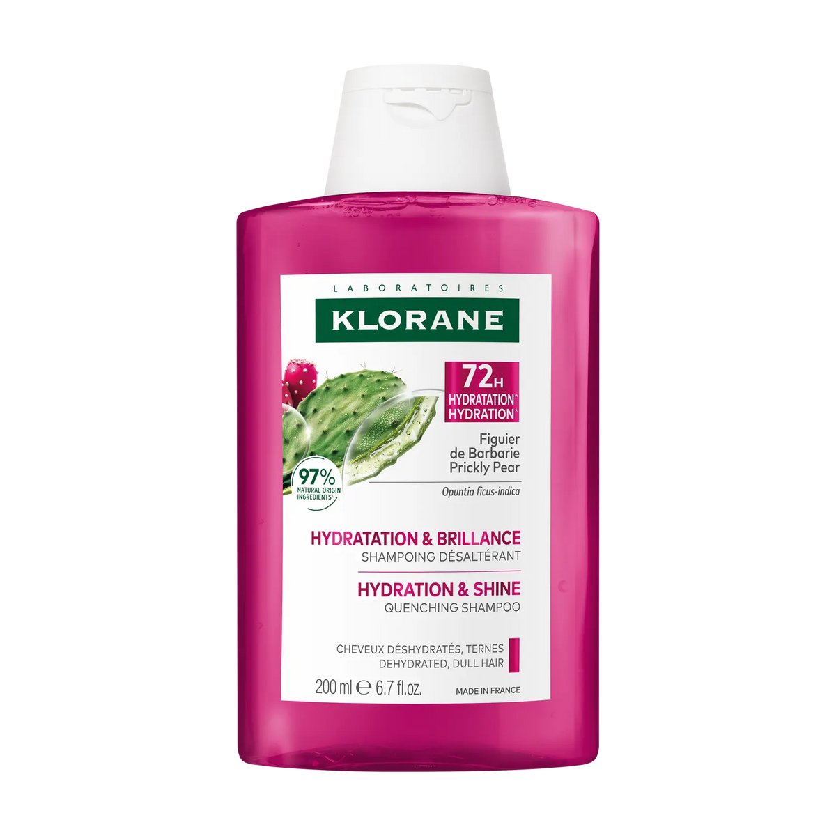 KLORANE HYDRATATION & BRILLANCE SHAMPOING DESALTERANT FIGUIER DE BARBARIE 200ML
