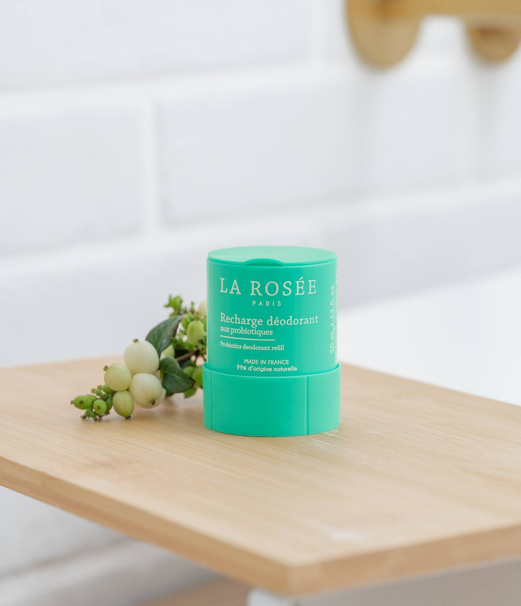 LA ROSEE DEODORANT FRAICHEUR AUX PROBIOTIQUES RECHARGE 50ML