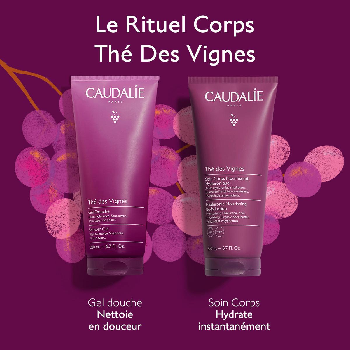 CAUDALIE COFFRET RITUEL CORPS THE DES VIGNES