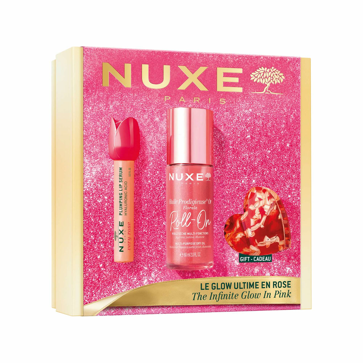 NUXE COFFRET NOEL LE GLOW ULTIME EN ROSE