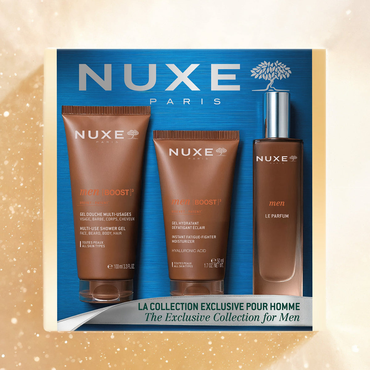 NUXE COFFRET NOEL MEN [BOOST]³ LA COLLECTION EXCLUSIVE POUR HOMME