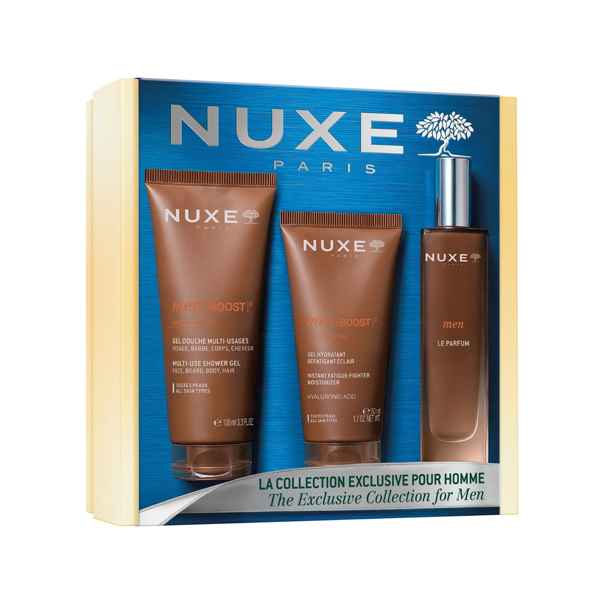 NUXE COFFRET NOEL MEN [BOOST]³ LA COLLECTION EXCLUSIVE POUR HOMME