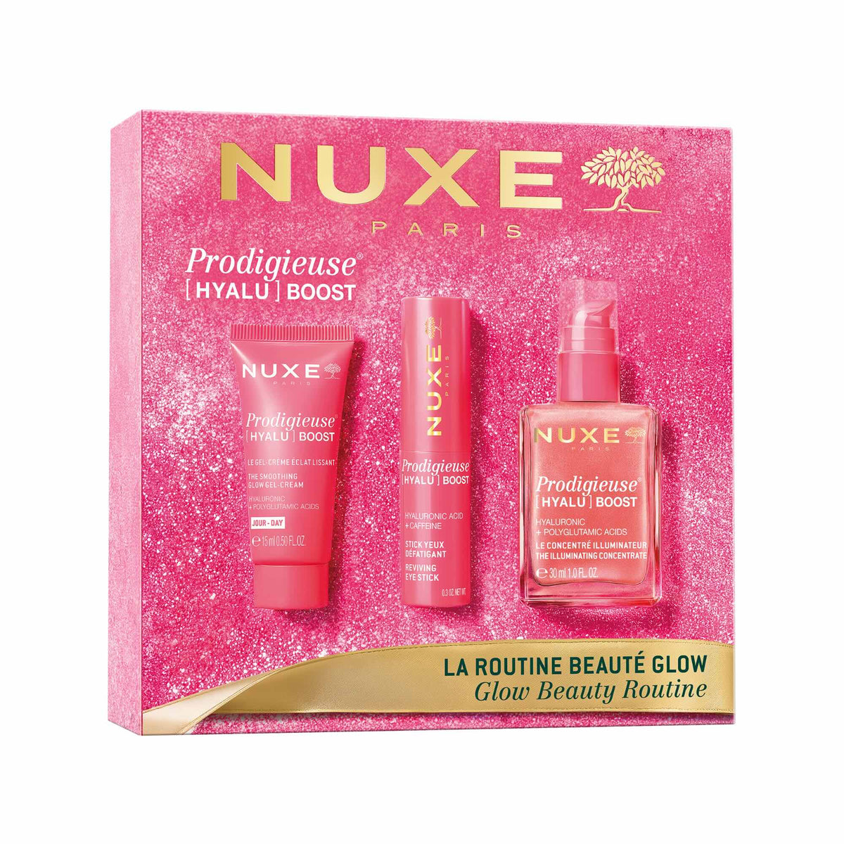 NUXE COFFRET NOEL PRODIGIEUSE [HYALU] BOOST LA ROUTINE BEAUTE GLOW