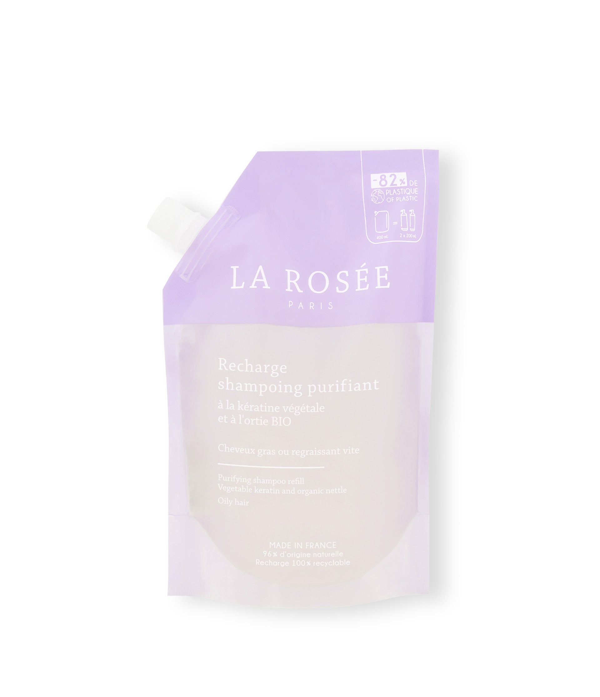 LA ROSEE RECHARGE SHAMPOING PURIFIANT 400ML