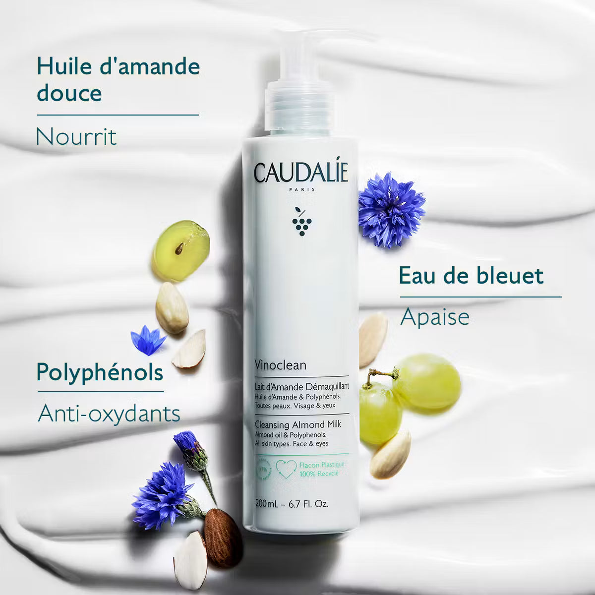 CAUDALIE VINOCLEAN LAIT DEMAQUILLANT 200ML