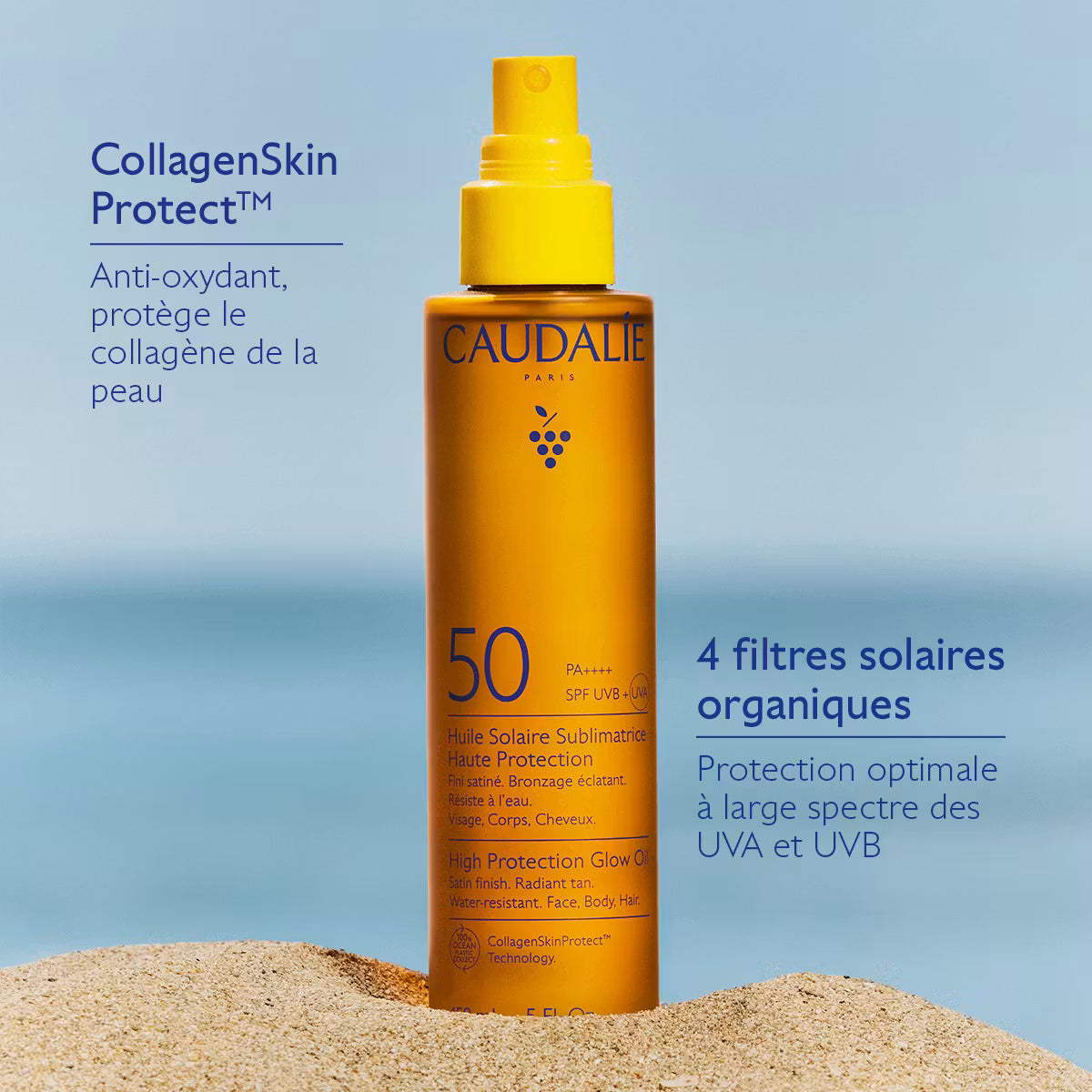 CAUDALIE HUILE SOLAIRE SUBLIMATRICE HAUTE PROTECTION SPF50 150ML