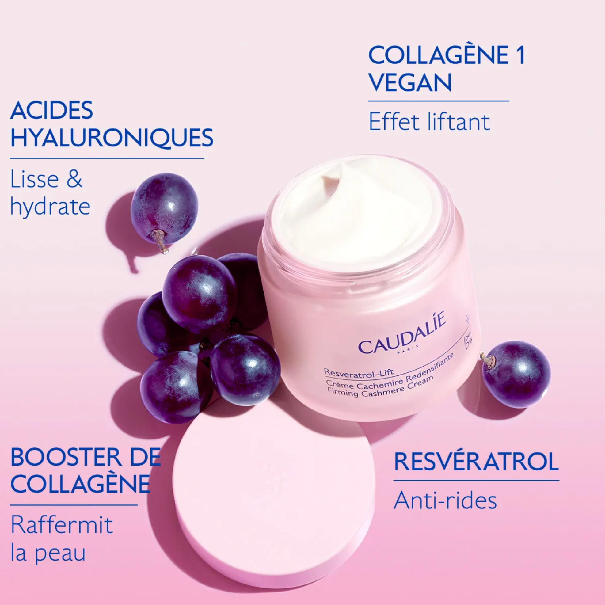 CAUDALIE RESVERATROL-LIFT CREME CACHEMIRE 50ML