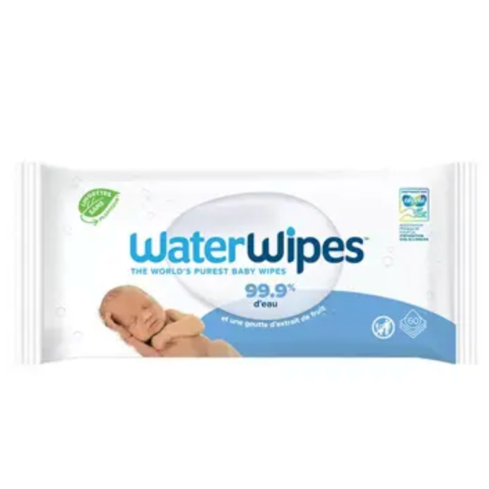 WATER WIPES LINGETTE COMPOSTABLES X60