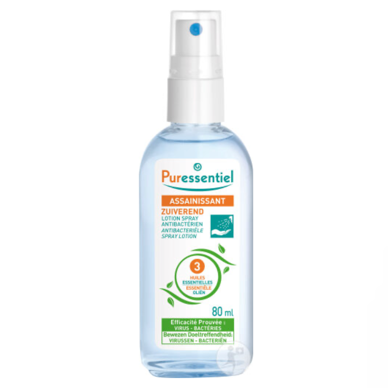 PURESSENTIEL LOTION SPRAY ANTIBACTERIEN MAINS SURFACE  80ML