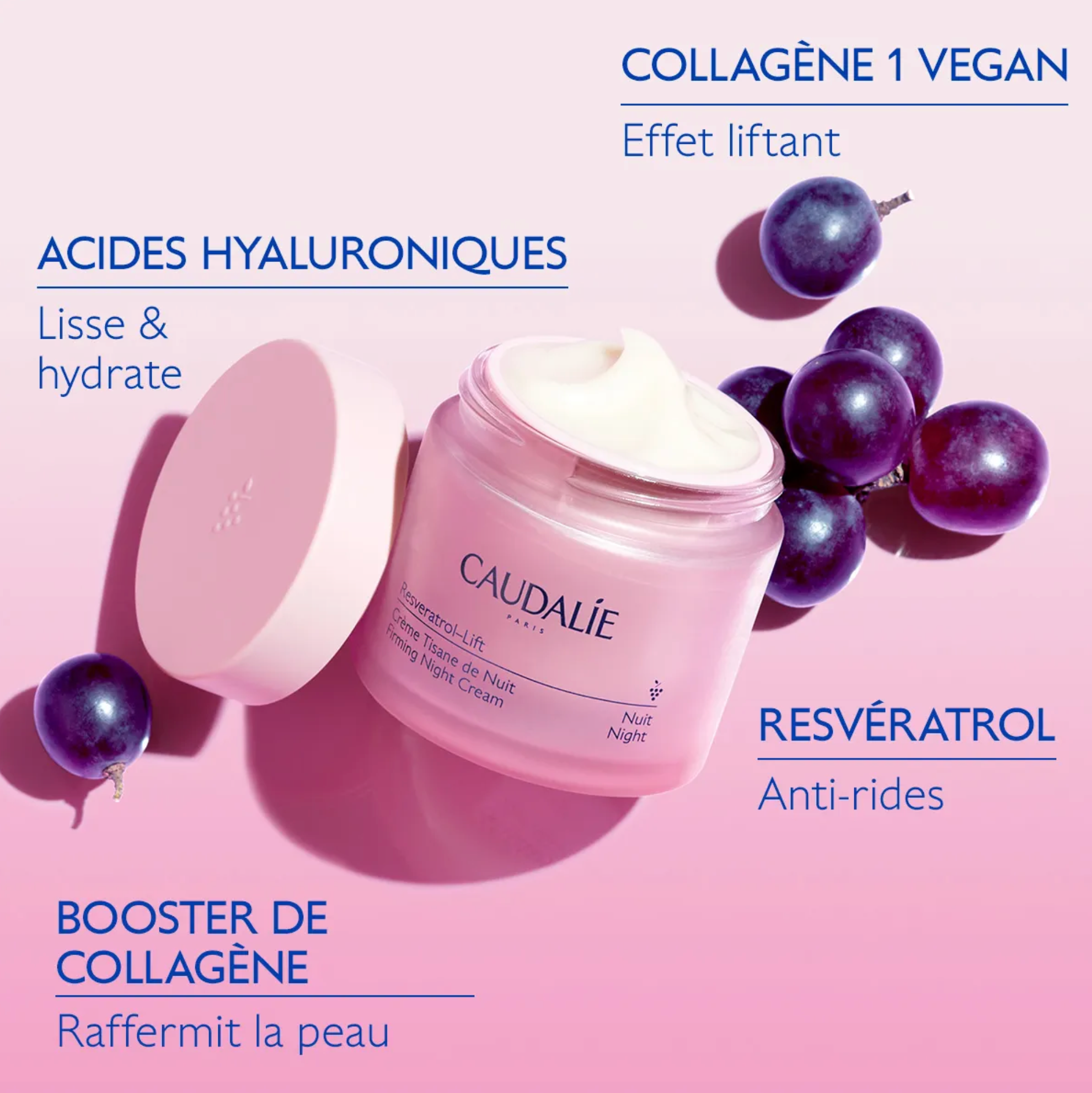 CAUDALIE RESVERATROL-LIFT CREME TISANE DE NUIT 50ML
