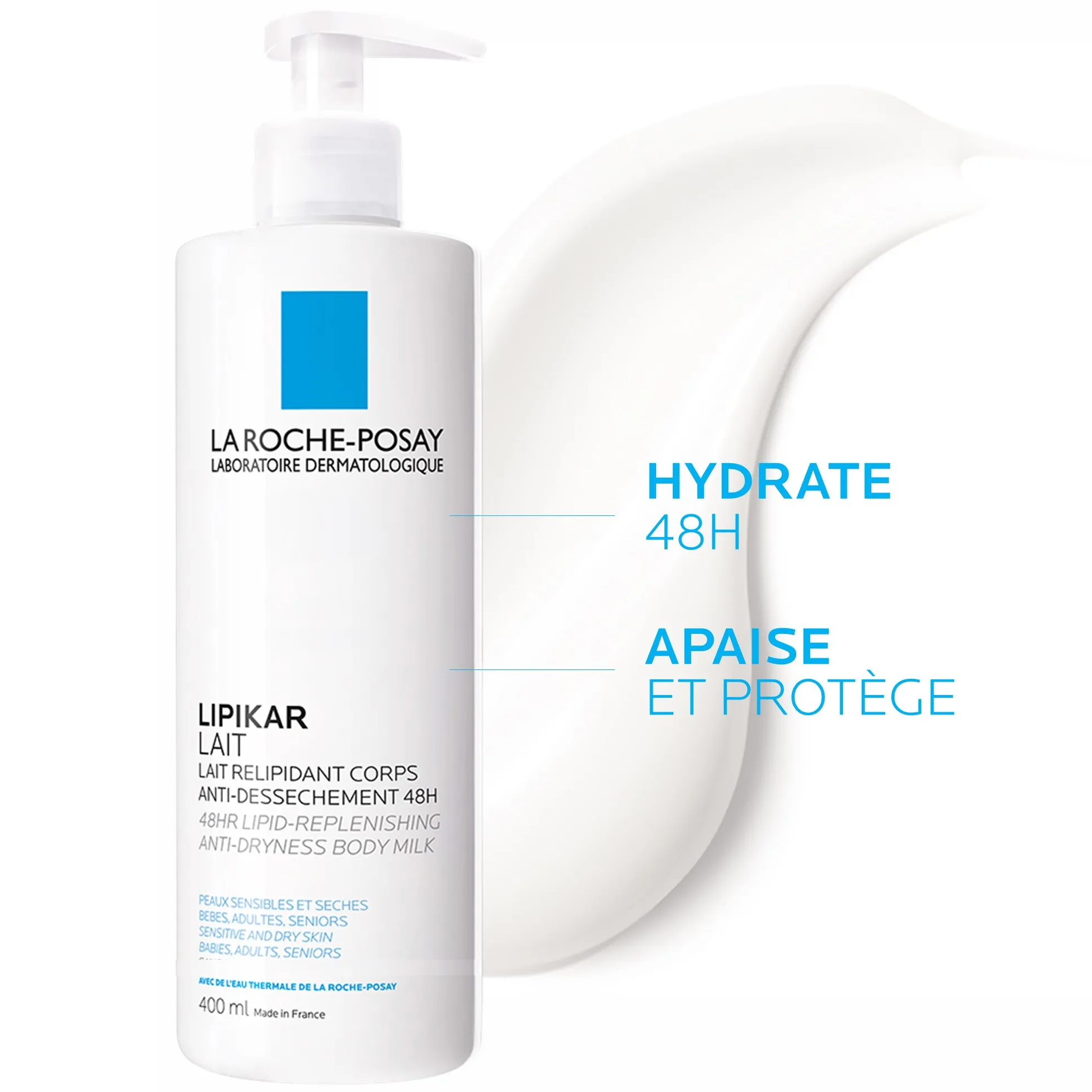 LA ROCHE POSAY LIPIKAR LAIT RELIPIDANT CORPS ANTIDESSECHANT 48H 400ML