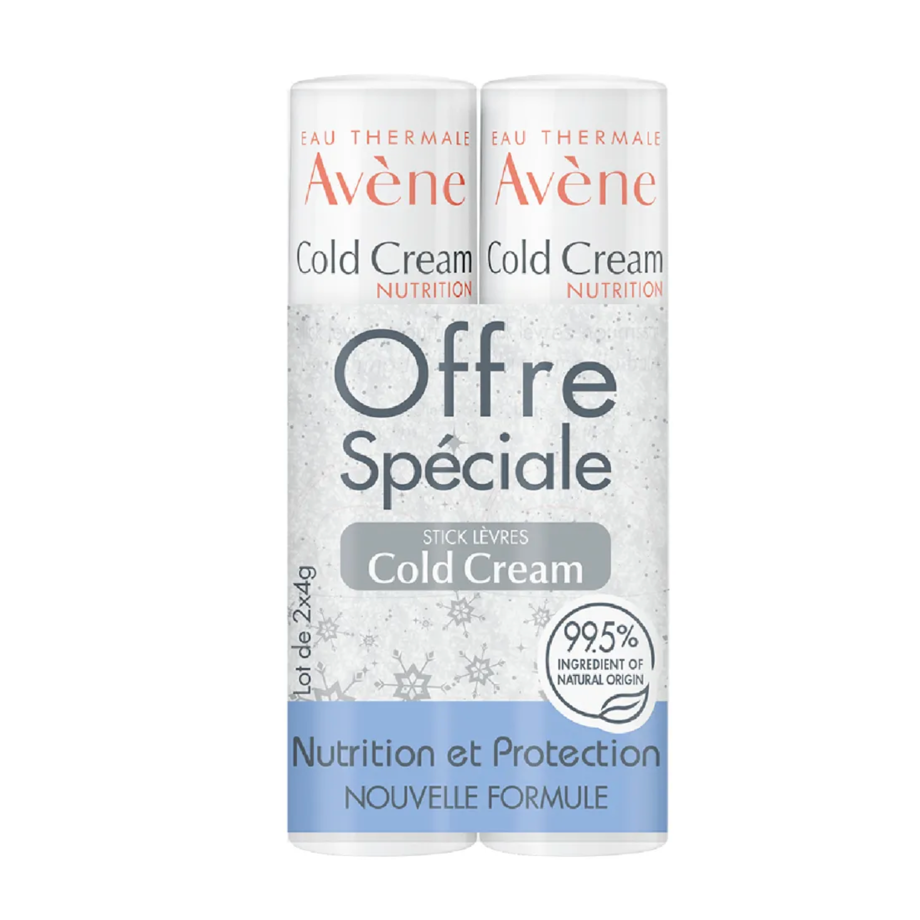 AVENE COLD CREAM STICK LEVRES NOURRISSANT 4G X2