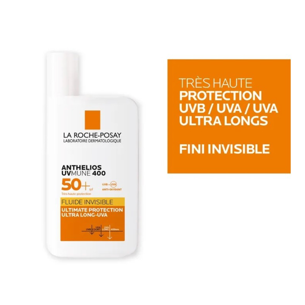 LA ROCHE POSAY ANTHELIOS 50+ UVMUNE 400 FLUIDE INVISIBLE SANS PARFUM 50ML