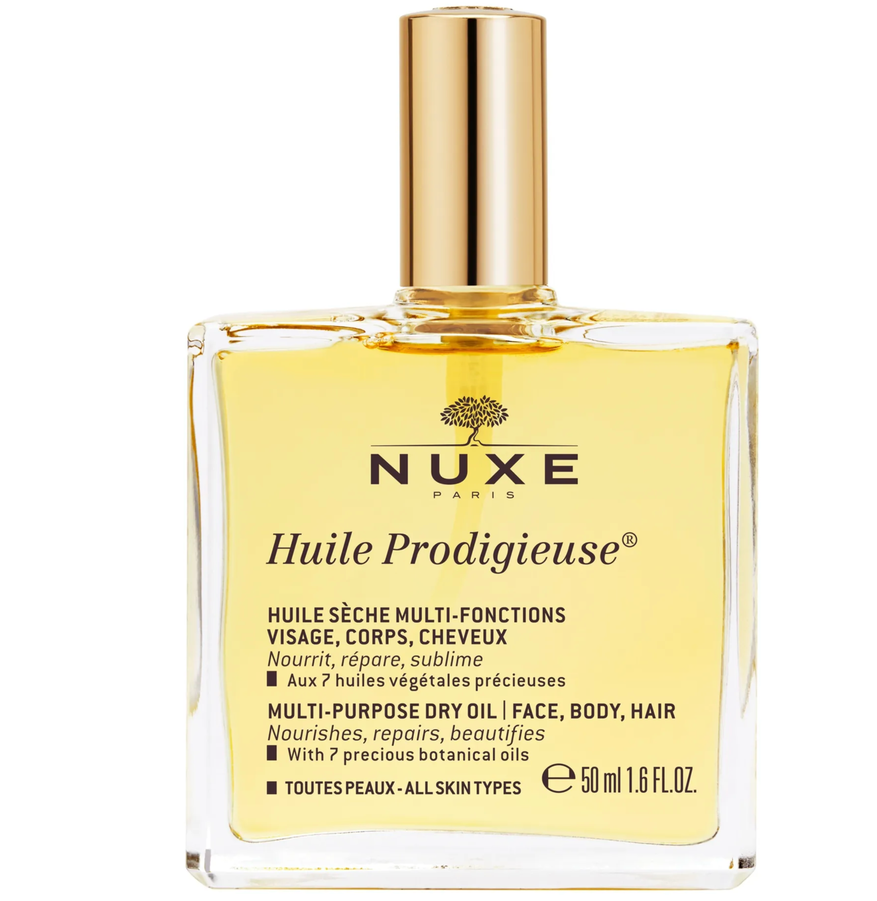 NUXE HUILE PRODIGIEUSE HUILE SECHE MULTIFONCTIONS VAPORISATEUR  50ML