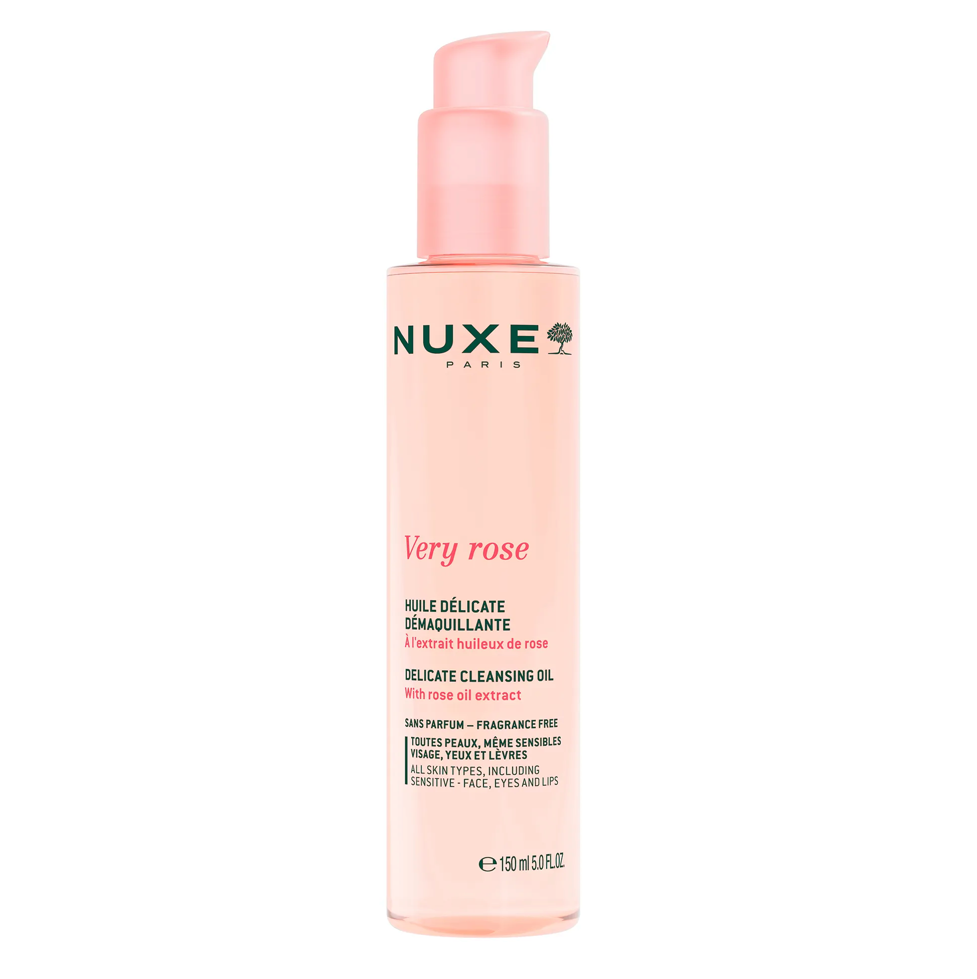 Huile Délicate Démaquillante, Very Rose 150ml