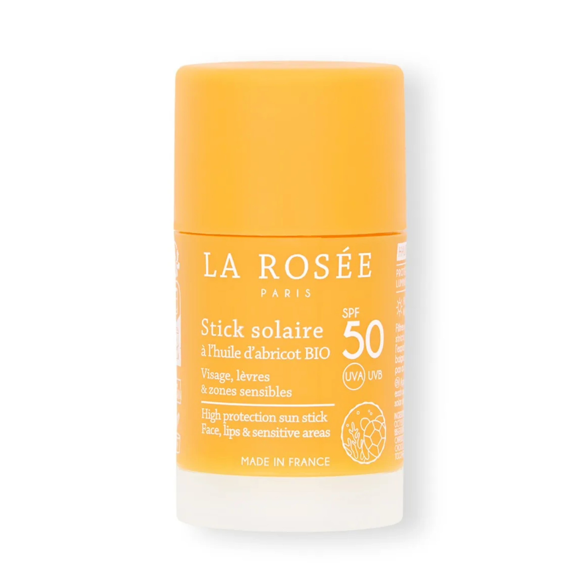 LA ROSEE STICK SOLAIRE A L'HUILE D'ABRICOT BIO SPF50 15ML