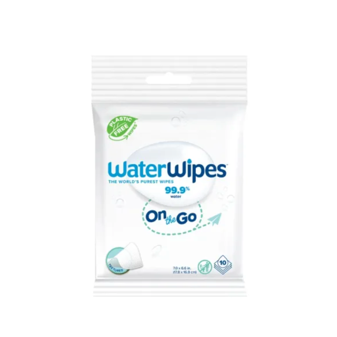 WATER WIPES LINGETTES BEBE ON THE GO / X10