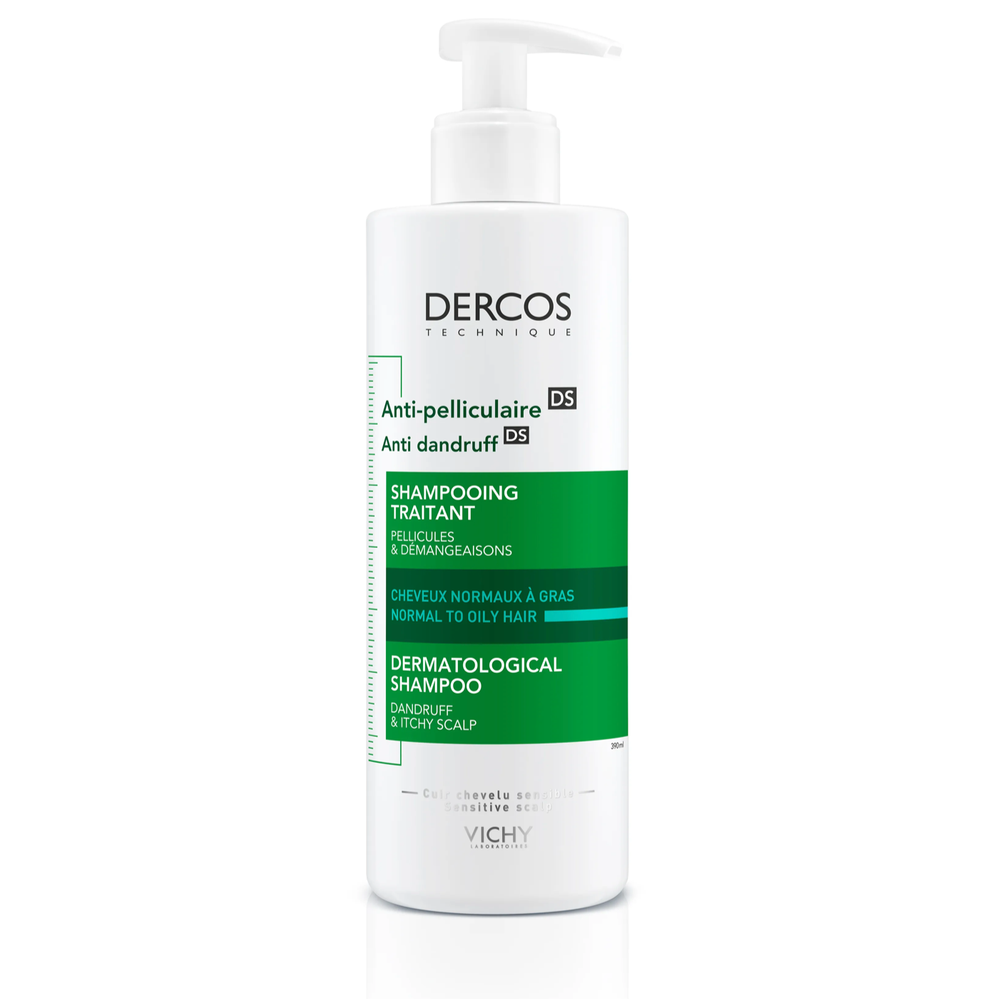 VICHY SHAMPOING DERCOS ANTI PELLICULAIRE 390ML