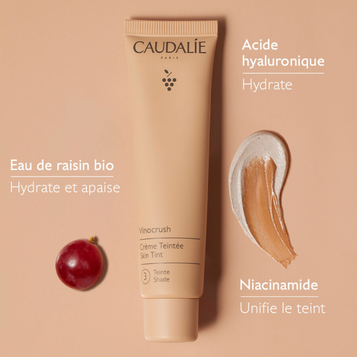 CAUDALIE CREME TEINTEE VINOCRUSH N°2 30ML