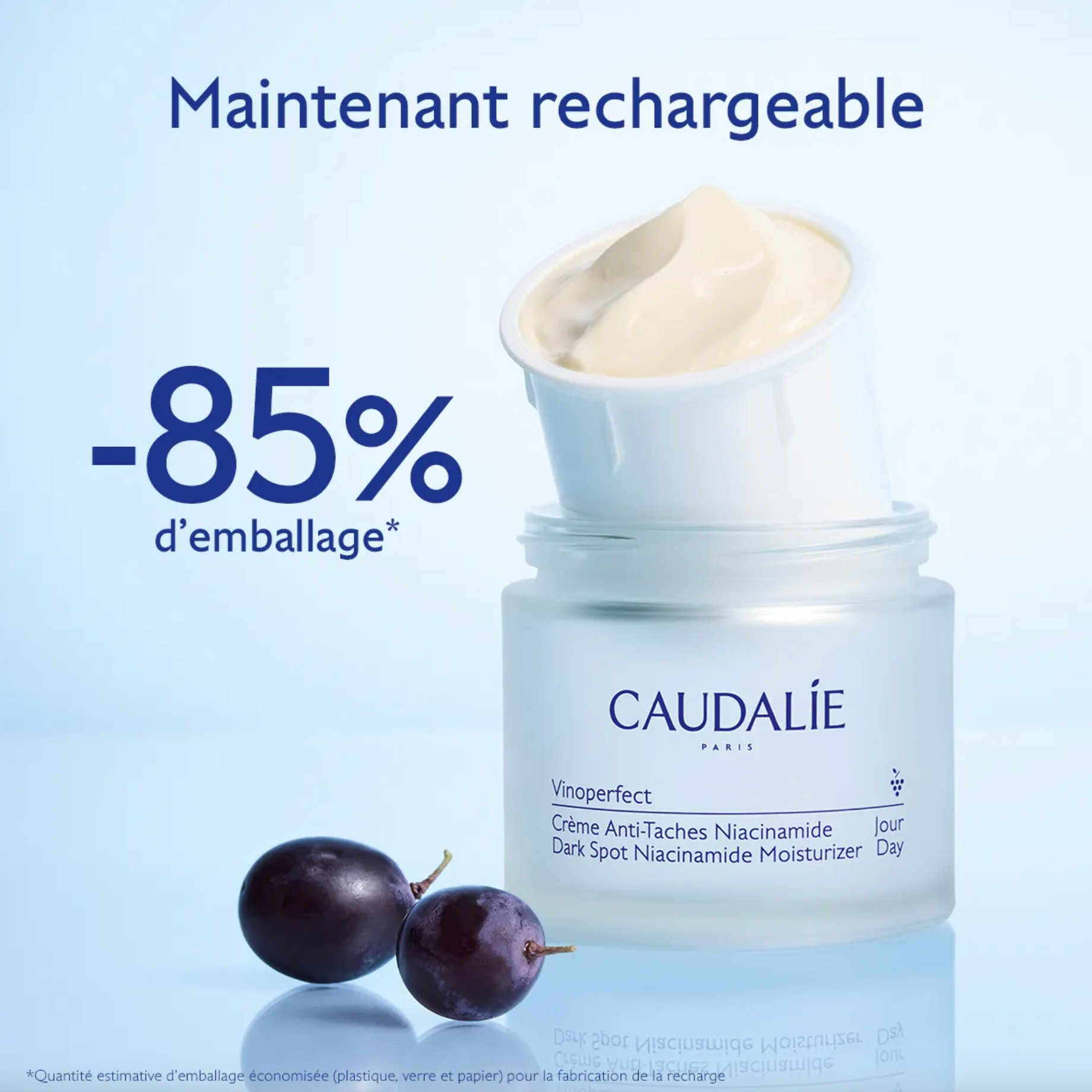 CAUDALIE CREME ANTI-TACHES NIACINAMIDE RECHARGE VINOPERFECT 50ML
