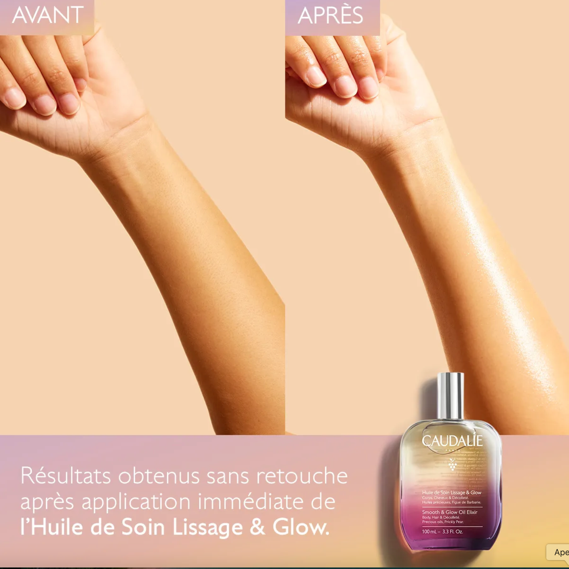 CAUDALIE HUILE DE SOIN LISSAGE & GLOW 50ML