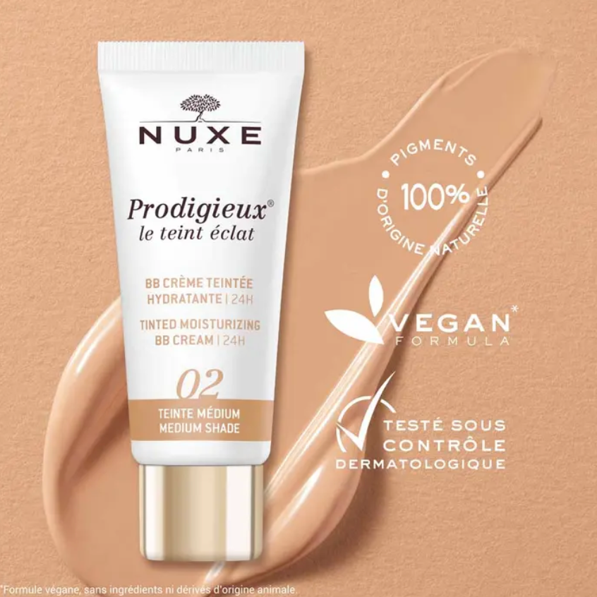 NUXE PRODIGIEUX BB CREME MEDIUM 30ML